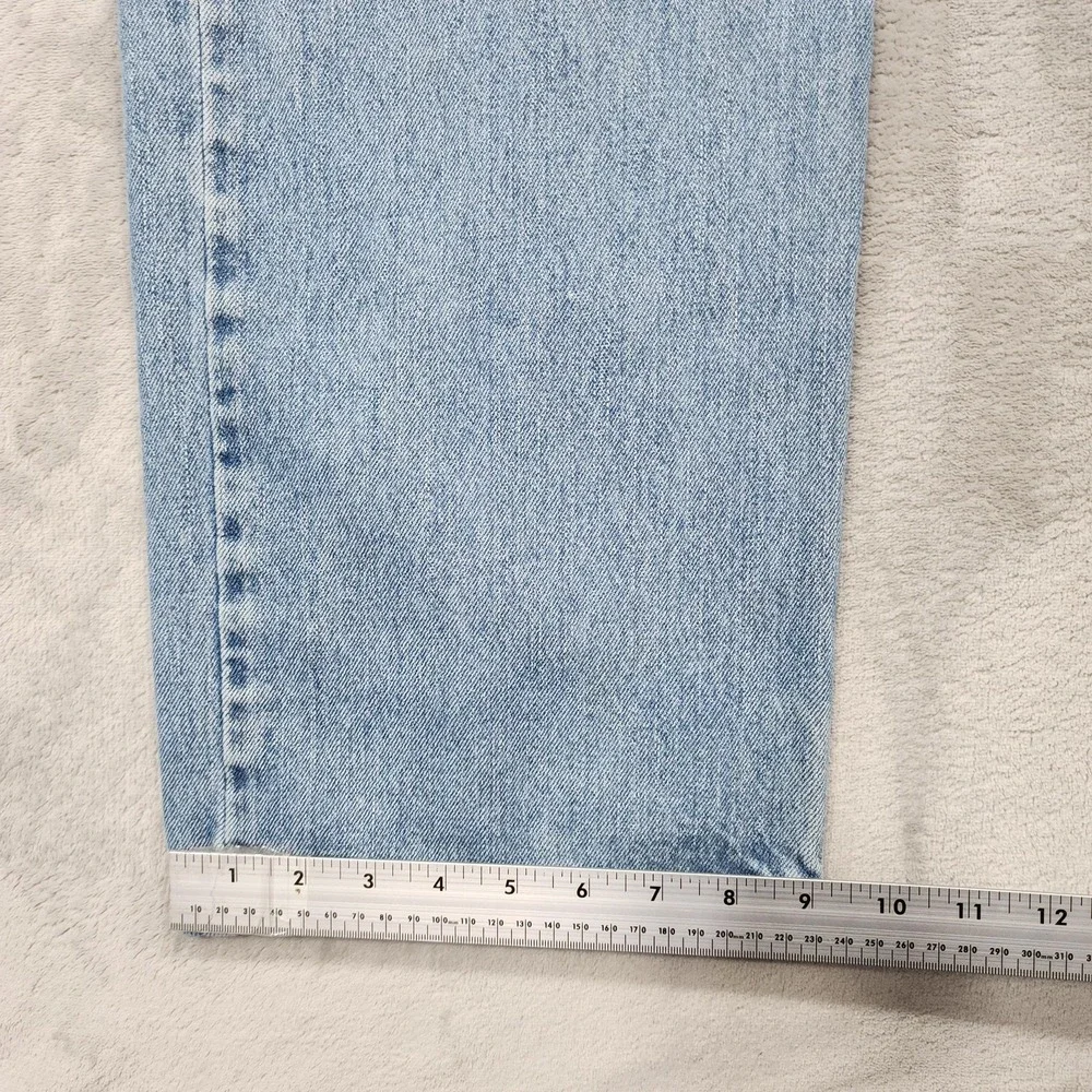 Vintage Levi's 505 Jeans Mens 42x34 Blue Light Wash Regular Fit Straight Leg